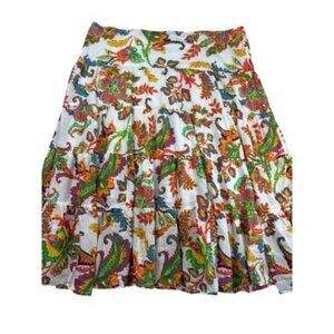 Lauren Ralph Lauren Womens Floral Paisley Tiered Skirt 1X